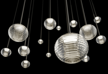 Algorithm pendant lights, designed by Toan Nguyen