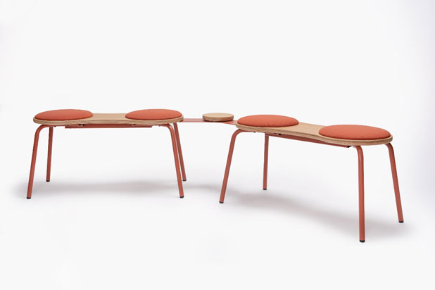 TAM bench designed by Nahtrang for Ondarreta. Photo courtesy of Ondarreta.
