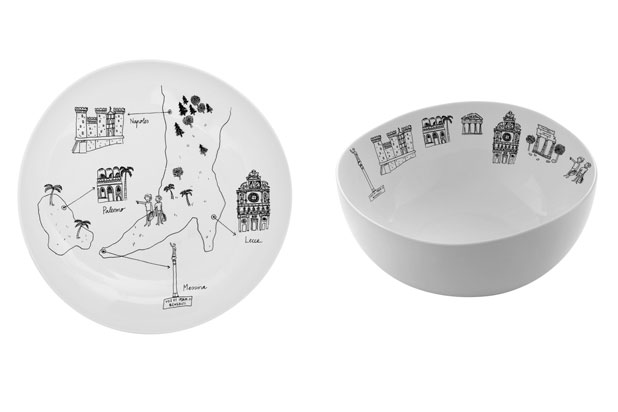 Vajilla VIAJE POR ITALIA de Chichinabo. Foto cortesía de Chichinabo.