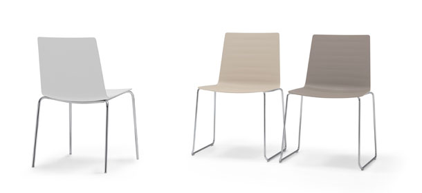 Flex Chair, diseñadas por Piergiorgio Cazzaniga