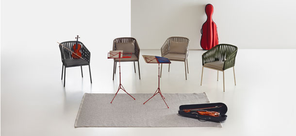 New Colors Kettal Bitta, diseñada por Rodolfo Dordoni