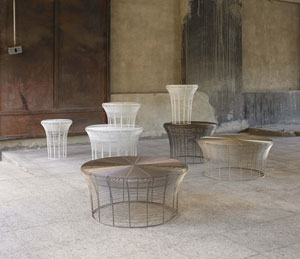 Taburetes Aram, diseñados por Nendo