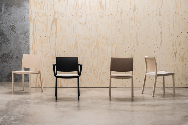 Sillas DUOS diseñadas por Jasper Morrison para Andreu World