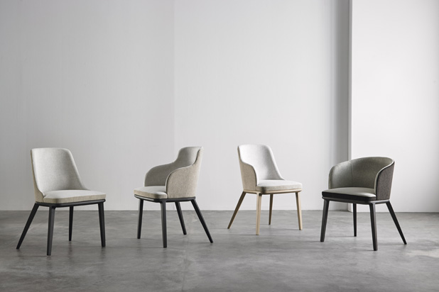 Sillas SOHO diseñadas por Alegre Design para Mobenia Luxury
