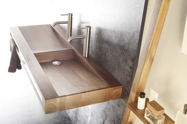 Lavabo SALZBURGO de la colección NATURAL SERIES creada por Pascual Salvador para Bathco