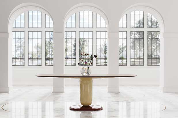 EXPLORER dining table, designed by Jaime Hayón for BD Barcelona. Photo courtesy of Barcelona.  