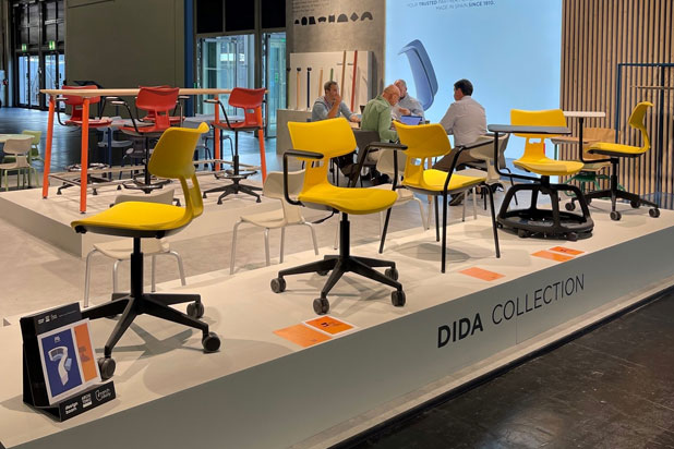 DIDA office chairs designed by Alegre Design for Federico Giner. Photo courtesy of Federico Giner.