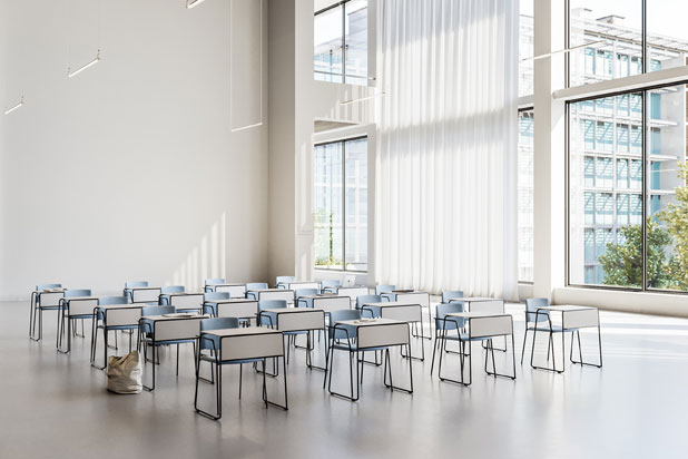 TEMA tables designed by Estudi Manel Molina for Enea. Photo courtesy of Enea. TEMA tables designed by Estudi Manel Molina for Enea. Photo courtesy of Enea.
