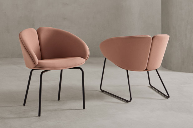 PEACH chairs designed by Arnay Reyna for Mobboli. Photo courtesy of Mobboli.