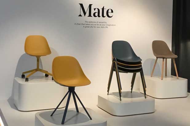 MATE chairs designed by Estudi Manel Molina for Enea. Photo courtesy of Enea.