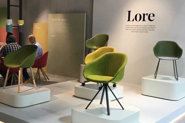 LORE chairs designed by Estudi Manel Molina for Enea. Photo courtesy of Enea.