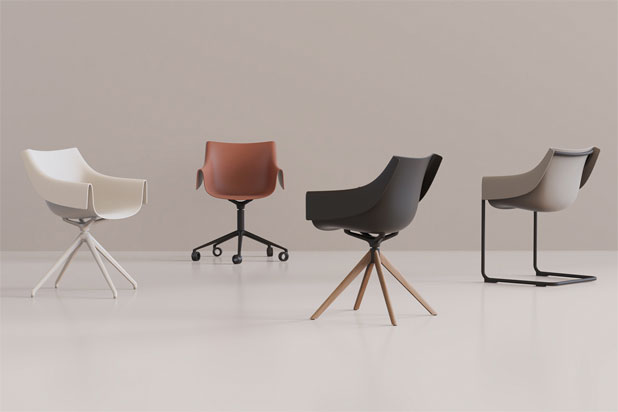 MANTA chairs designed by Eugeni Quitllet for Vondom. Photo courtesy of Vondom.