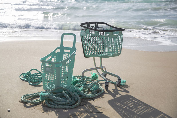 Shopping baskets and trolleys by Araven. Photo: courtesy of Araven.