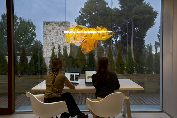 THE CLOUD pendant lamp designed by Candela Cort for LZF. Photo courtesy of LZF.
