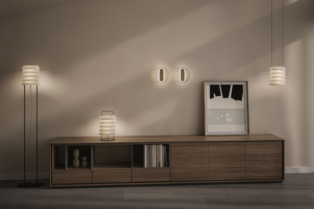 Colección de luminarias PAGODA lighs collection designed by Stone Designs B.lux. Photo courtesy of B.lux.