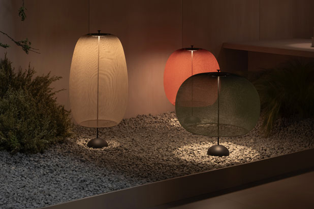 CLOSER table lamps designed by Ichiro Iwasaki for Vibia. Photo courtesy of Vibia.